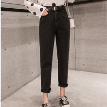 Load image into Gallery viewer, High Waist Boyfriend Ripped Jean