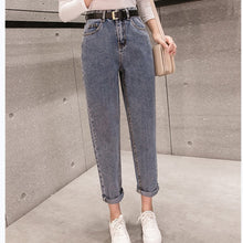 Load image into Gallery viewer, High Waist Boyfriend Ripped Jean