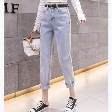 Load image into Gallery viewer, High Waist Boyfriend Ripped Jean
