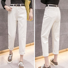 Load image into Gallery viewer, High Waist Boyfriend Ripped Jean