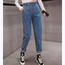 Load image into Gallery viewer, High Waist  Boyfriend Ripped Jean
