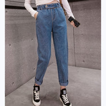 Load image into Gallery viewer, High Waist  Boyfriend Ripped Jean