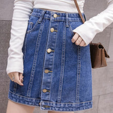 Load image into Gallery viewer, Single Button Pockets Skirt