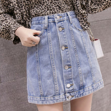 Load image into Gallery viewer, Single Button Pockets Skirt
