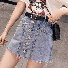 Load image into Gallery viewer, Cowboy Denim Skirt