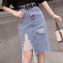 Load image into Gallery viewer, High Waist Knee-Length Skirt