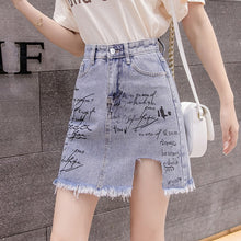 Load image into Gallery viewer, High Waist Graffiti Letters Skirt