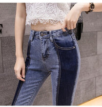 Load image into Gallery viewer, High Waist Patchwork Hit Jean