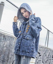 Load image into Gallery viewer, Vintage  Windbreaker Denim Jacket